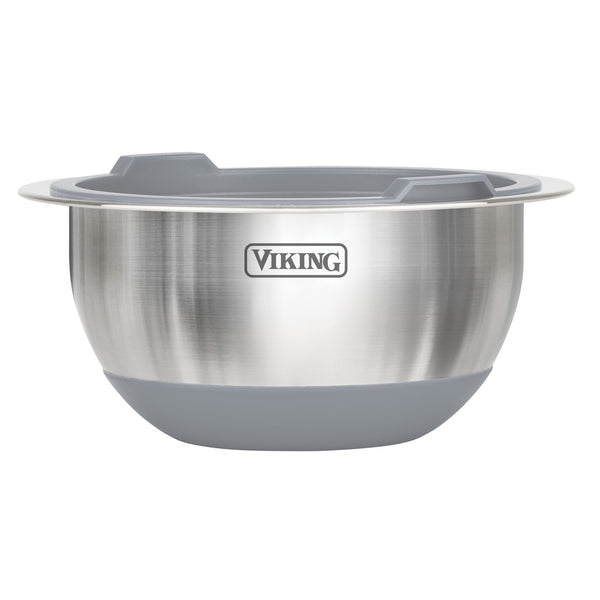 Viking 10-Piece Stainless Steel Mixing Bowl Set with Lids, Gray – Viking  Culinary Products