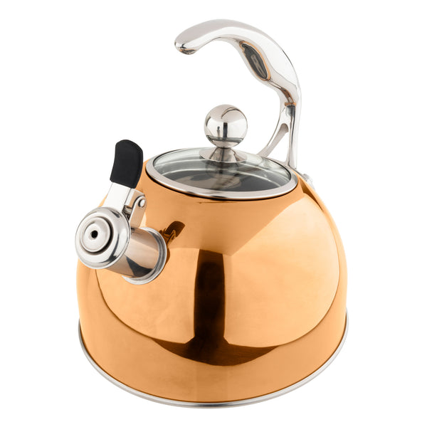 Stainless steel whistle kettle household high-value whistle kettle (Size :  KV 501 3L Tyrant Gold)