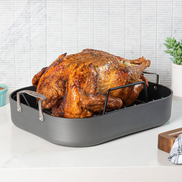 Classic™ Hard-Anodized Nonstick 16-Inch Roaster with Rack