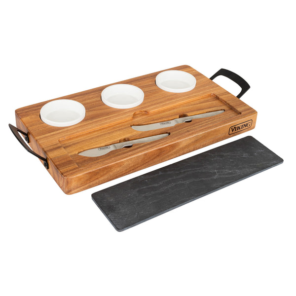 Acacia Wood - Alkmaar Cheese Board and Knife Set- Ironwood Gourmet