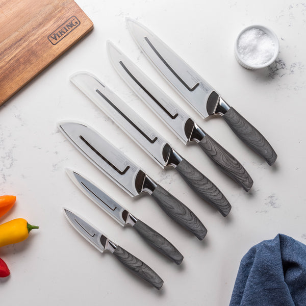 Gourmet Edge - 6-PIECE CERAMIC KNIFE SET-#WM049W – Womynhomeproducts