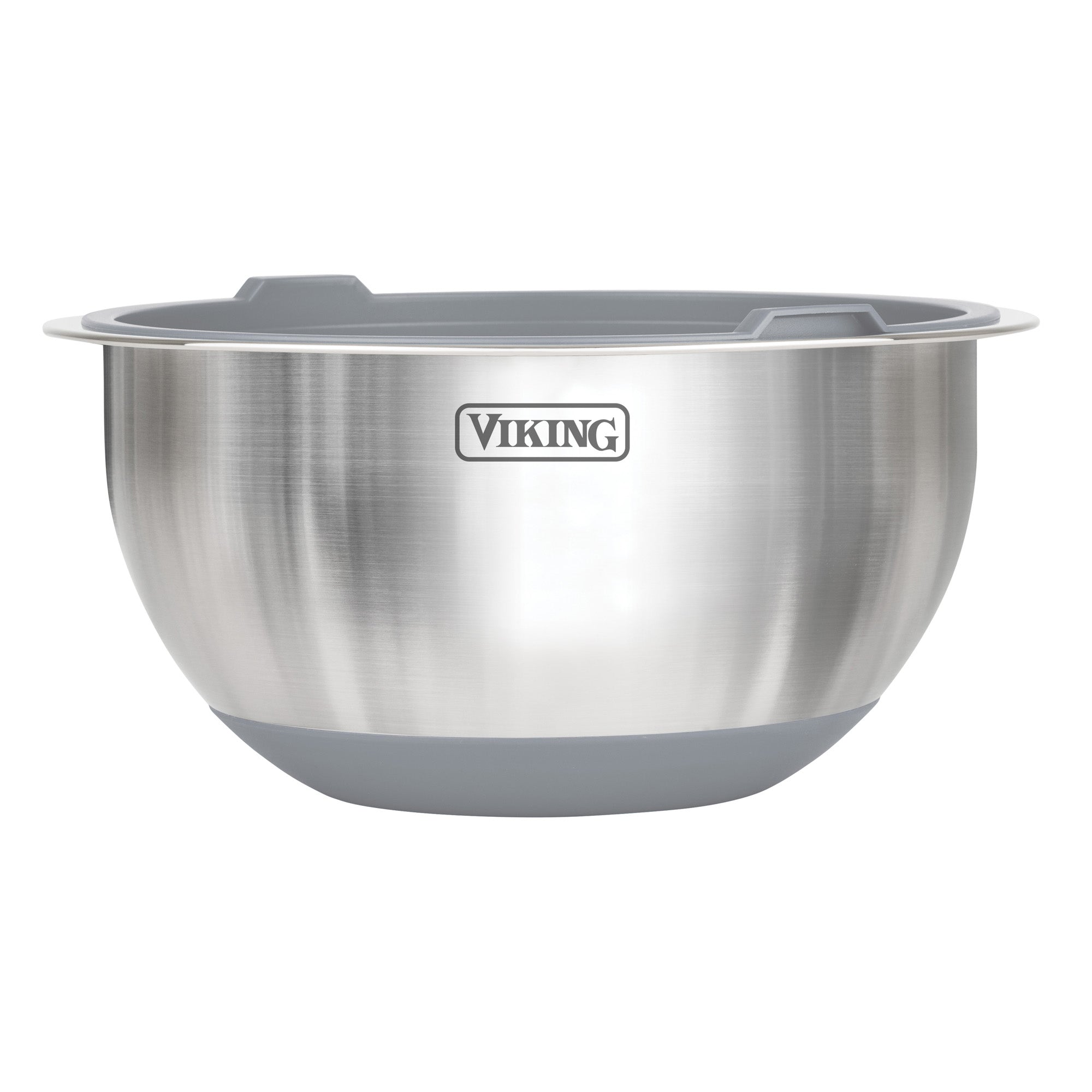 Viking 10-Piece Stainless Steel Mixing Bowl Set with Lids, Black