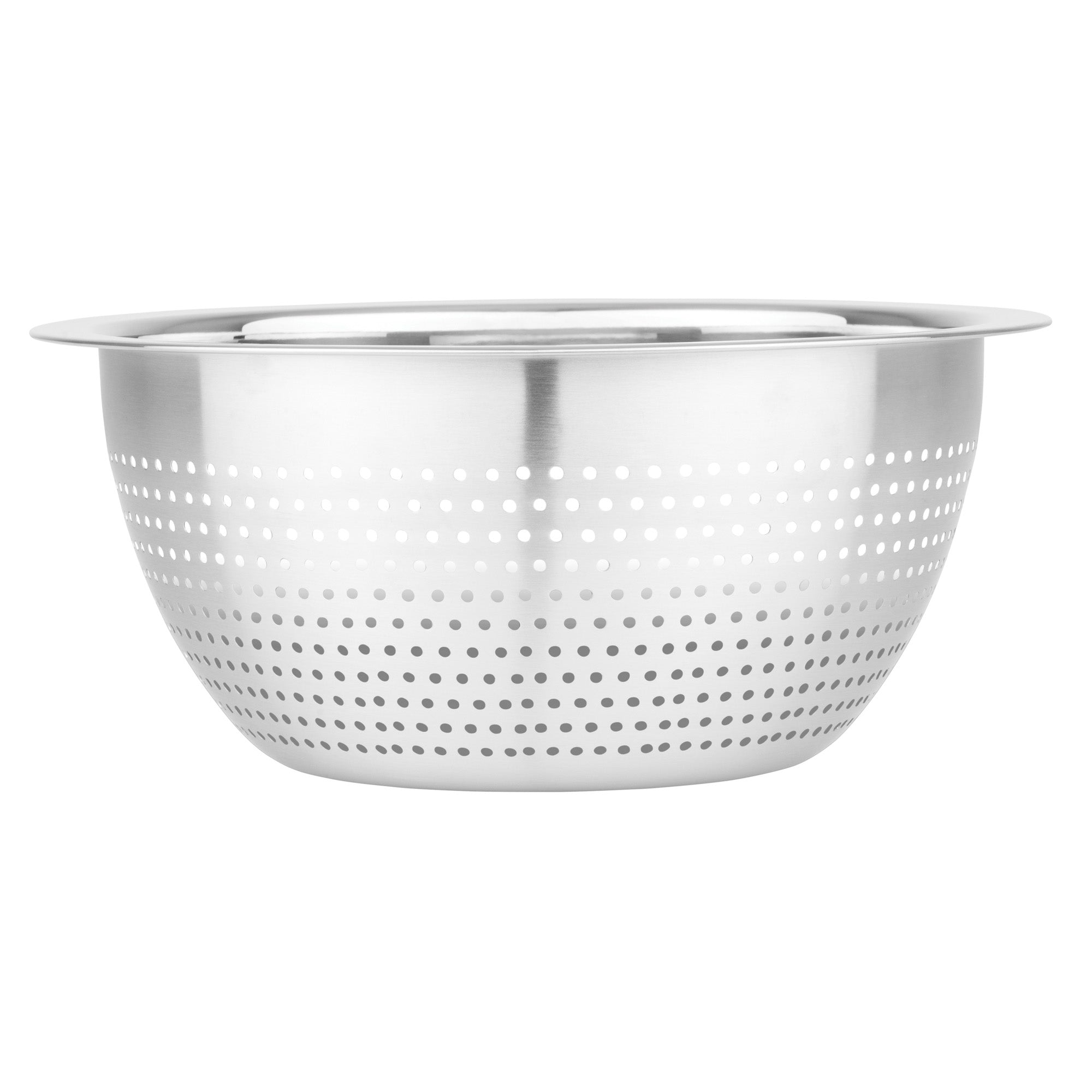 Viking 8-Piece Stainless Steel Mixing Bowl Prep Set with Strainer and Cutting Lid, Gray