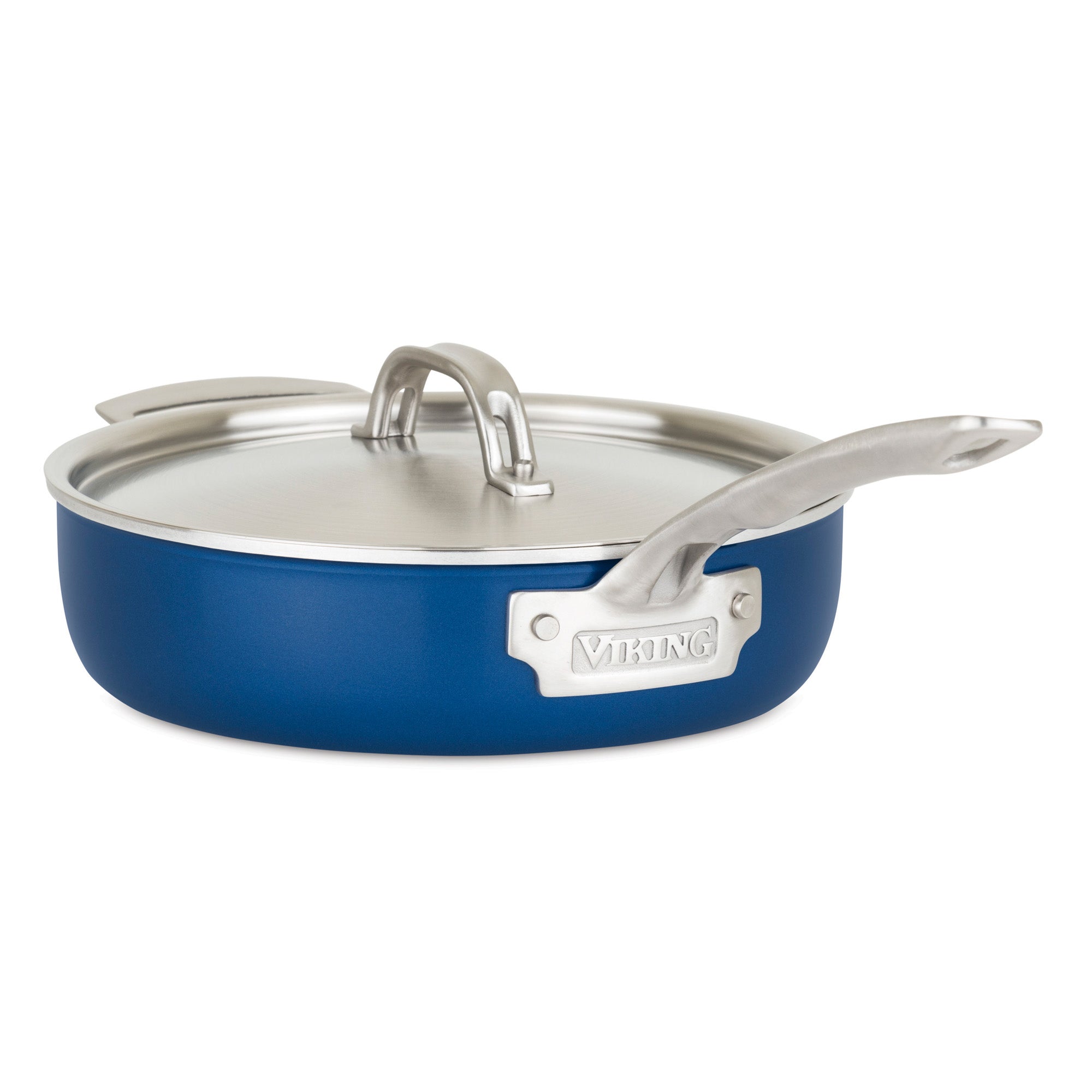 Cookware Set Nonstick Pots and Pans Aluminum Cooking Essentials 11 Pieces  Blue 726084026902