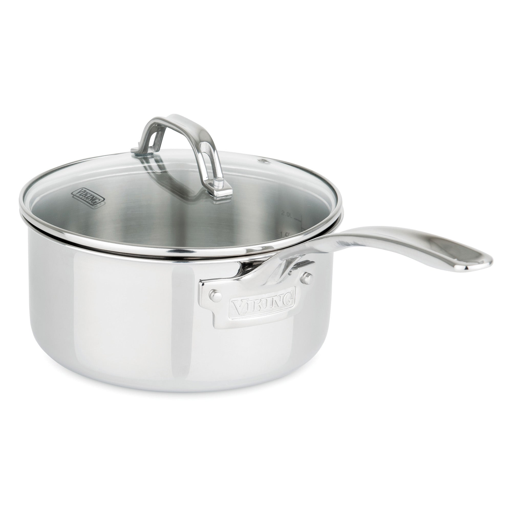 Stainless Steel Casserole Dish Cooking Pot Sauce Pan With Glass