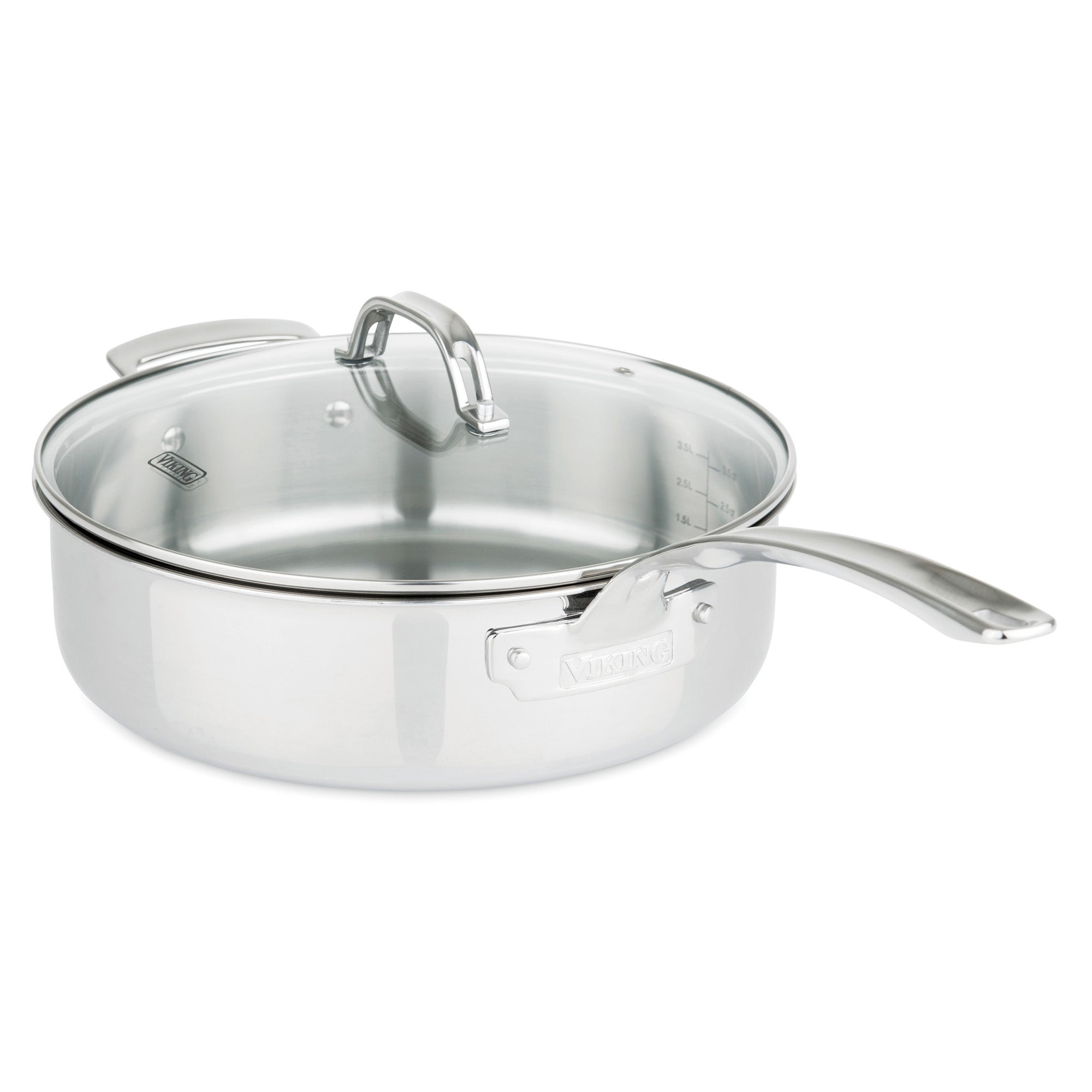 KitchenAid 3-Ply Cookware Set 15-in Stainless Steel Cookware Set