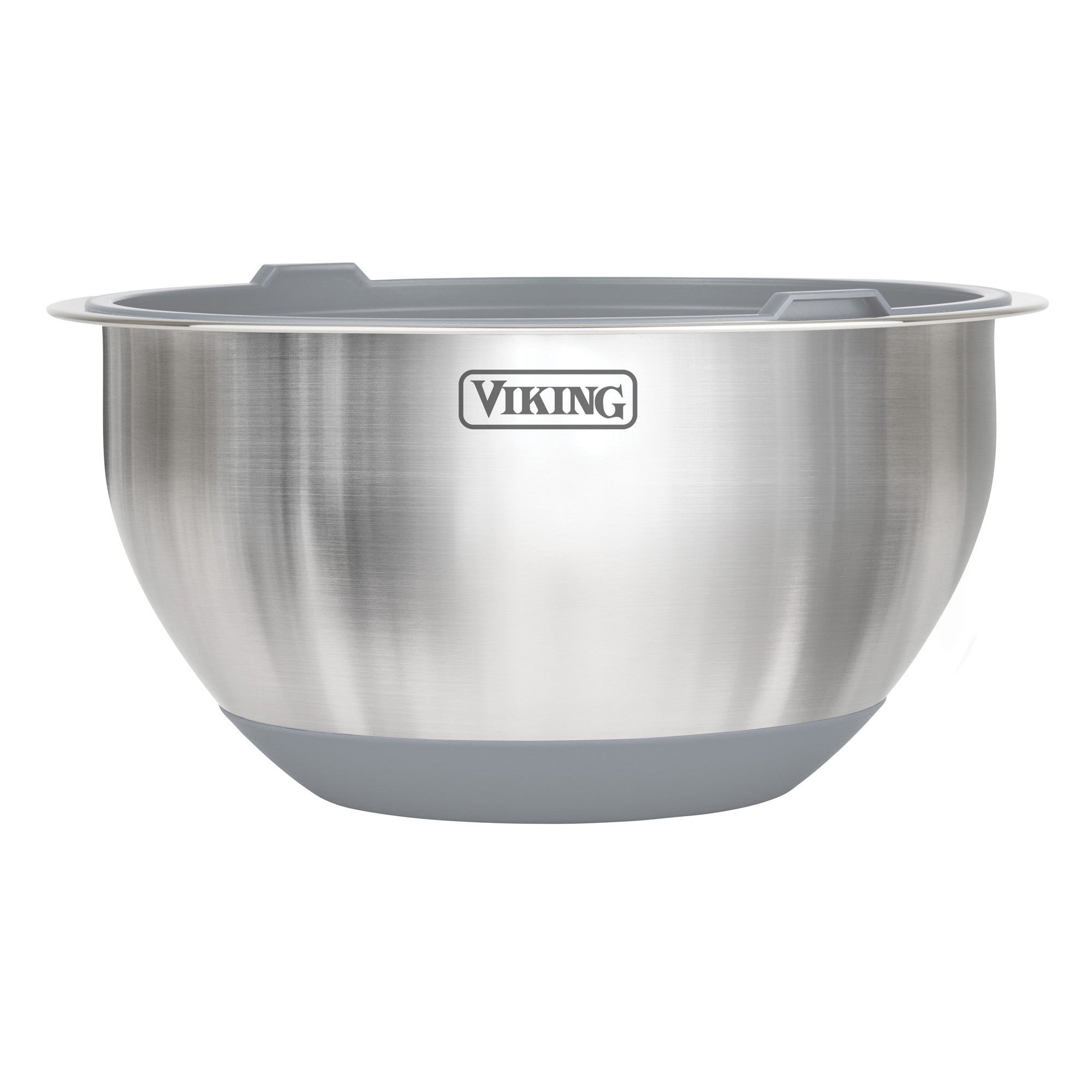 Viking 10-Piece Stainless Steel Mixing Bowl Set with Lids, Gray