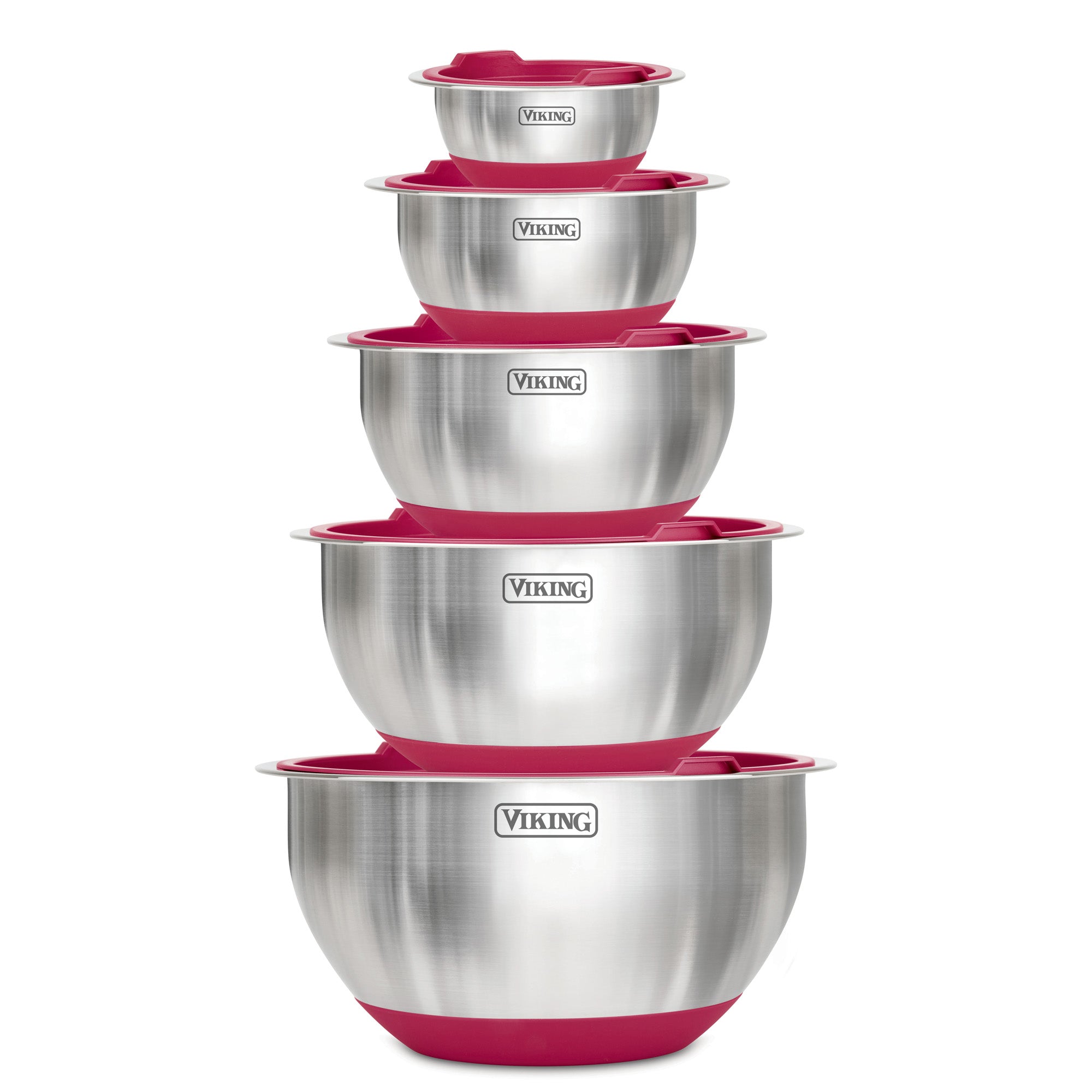 Large Mixing Bowls with Lids Set, 6 PCS Stainless Steel Mixing
