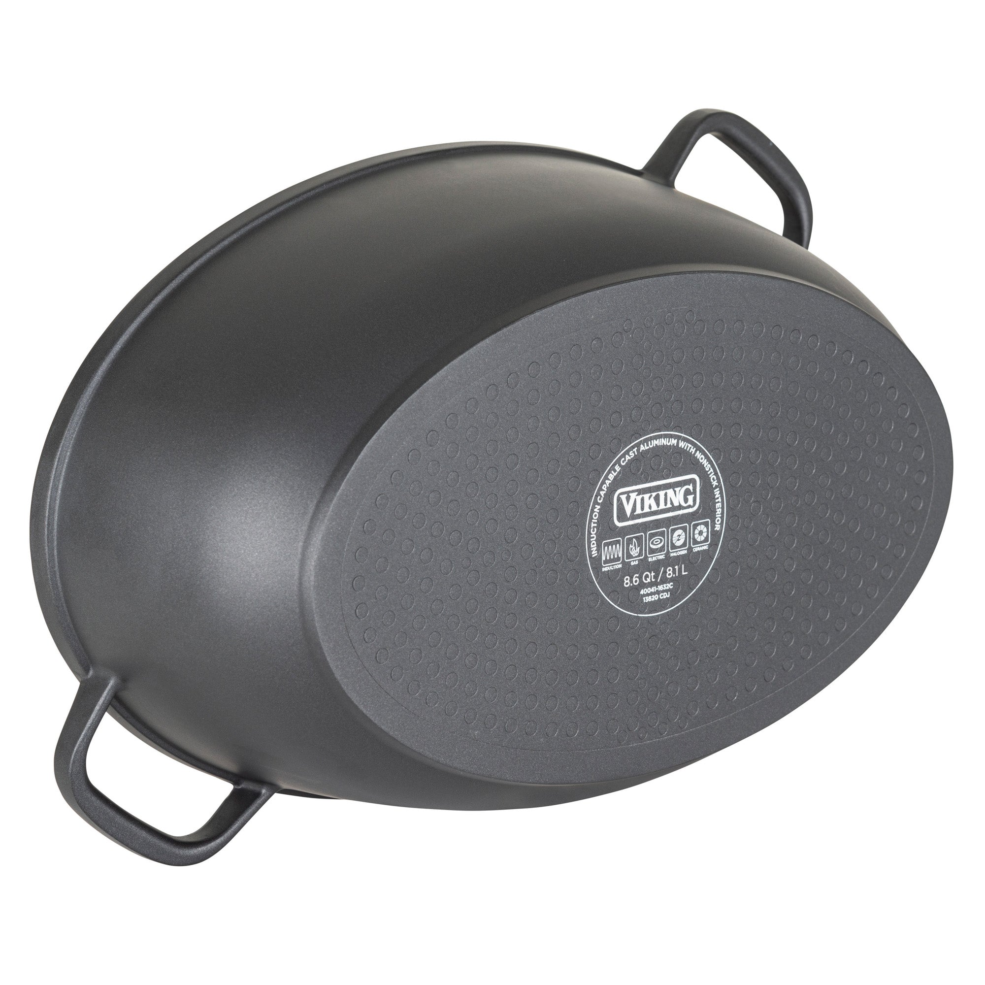 Viking 3-In-1 8.6-Quart Die Cast Oval Roaster with Casserole/Saute Pan and Glass Basting Lid