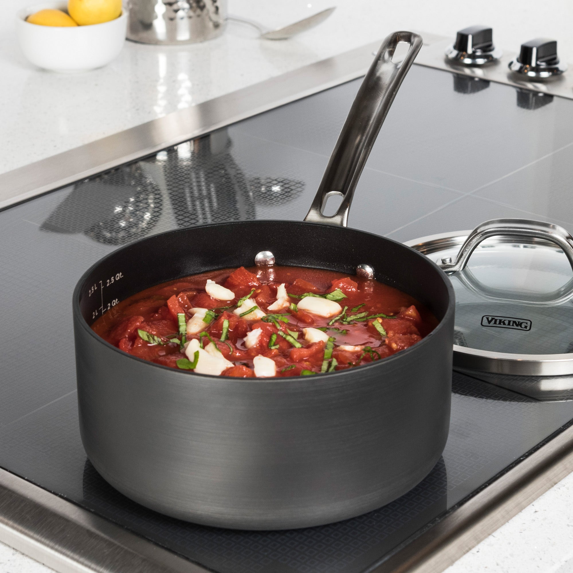 Select by Calphalon Hard-Anodized Nonstick 2.5-Quart Sauce Pan with Lid