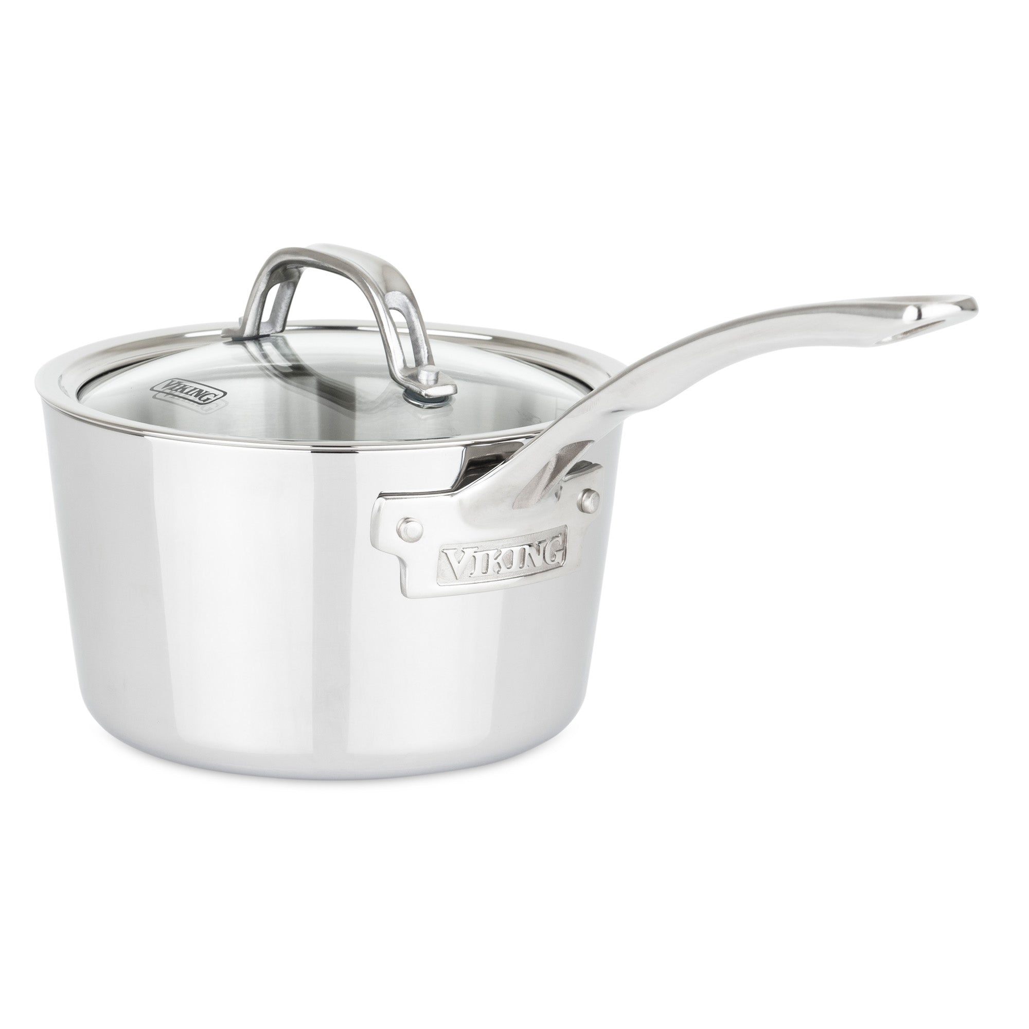 Cook N Home Saucepan Sauce Pot with Lid 2 Quart Stainless Steel