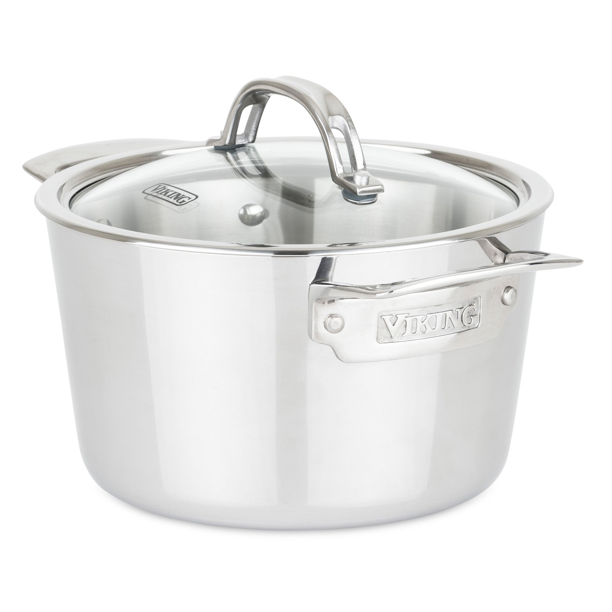 Viking Contemporary 3-Ply Stainless Steel 3.4-Quart Soup Pot