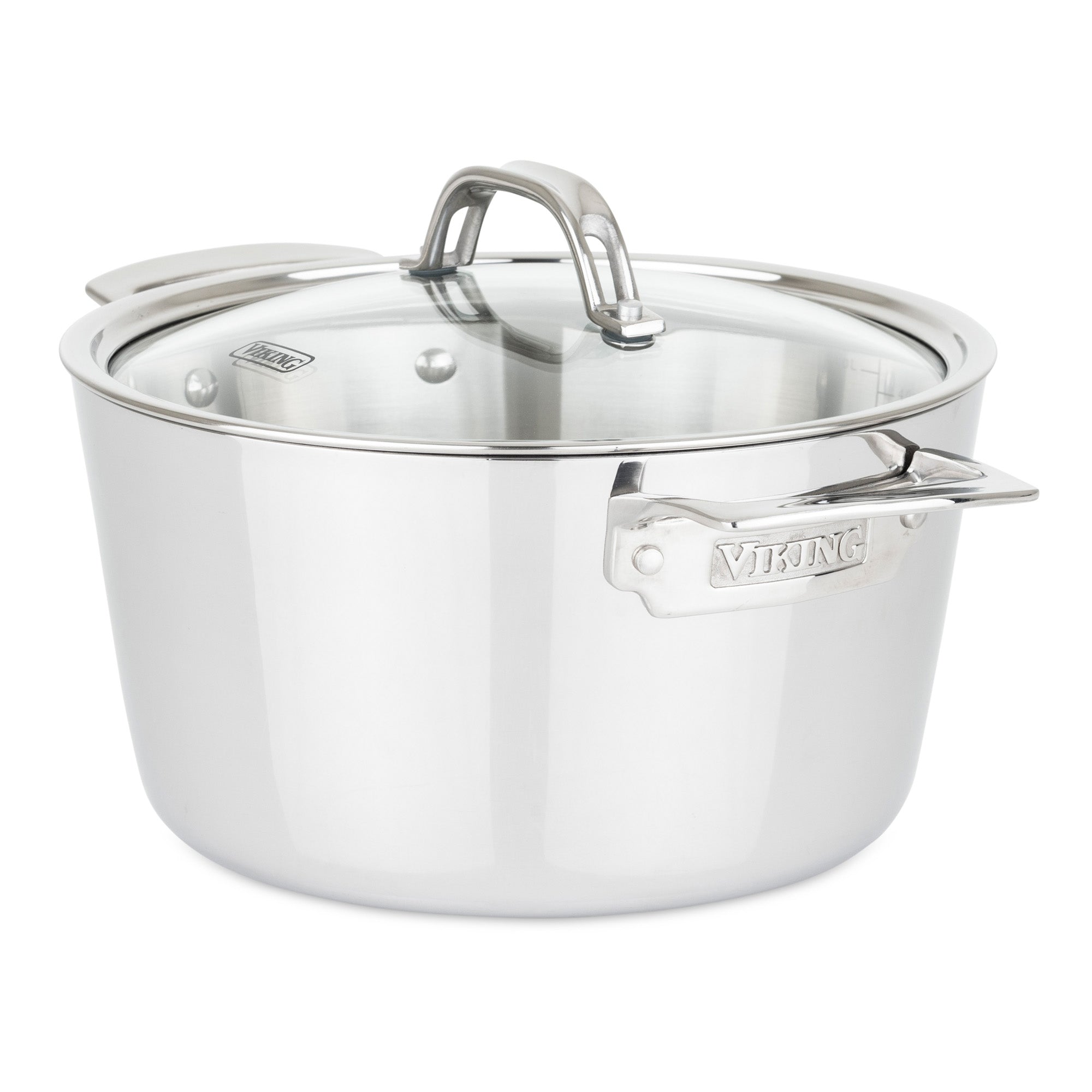 Viking Contemporary 3-Ply 5.2-Quart Dutch Oven with Glass Lid – Domaci