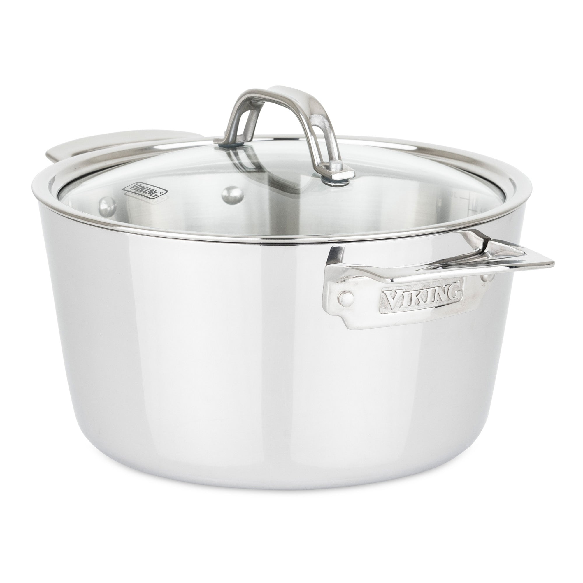 Viking Contemporary 3-Ply 5.2-Quart Dutch Oven with Glass Lid