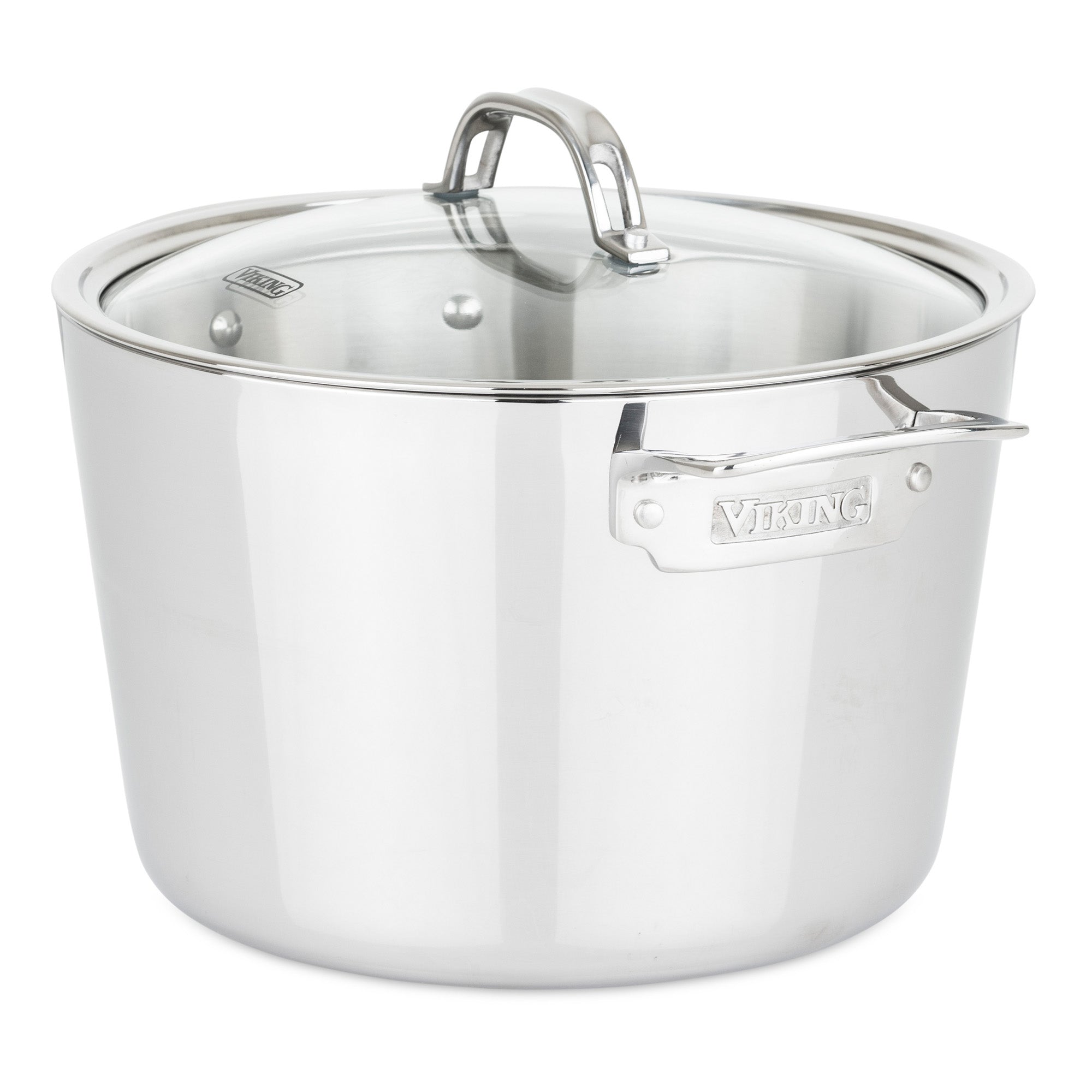 American Kitchen Cookware - 8 Qt. Covered Stock Pot / Stainless Steel