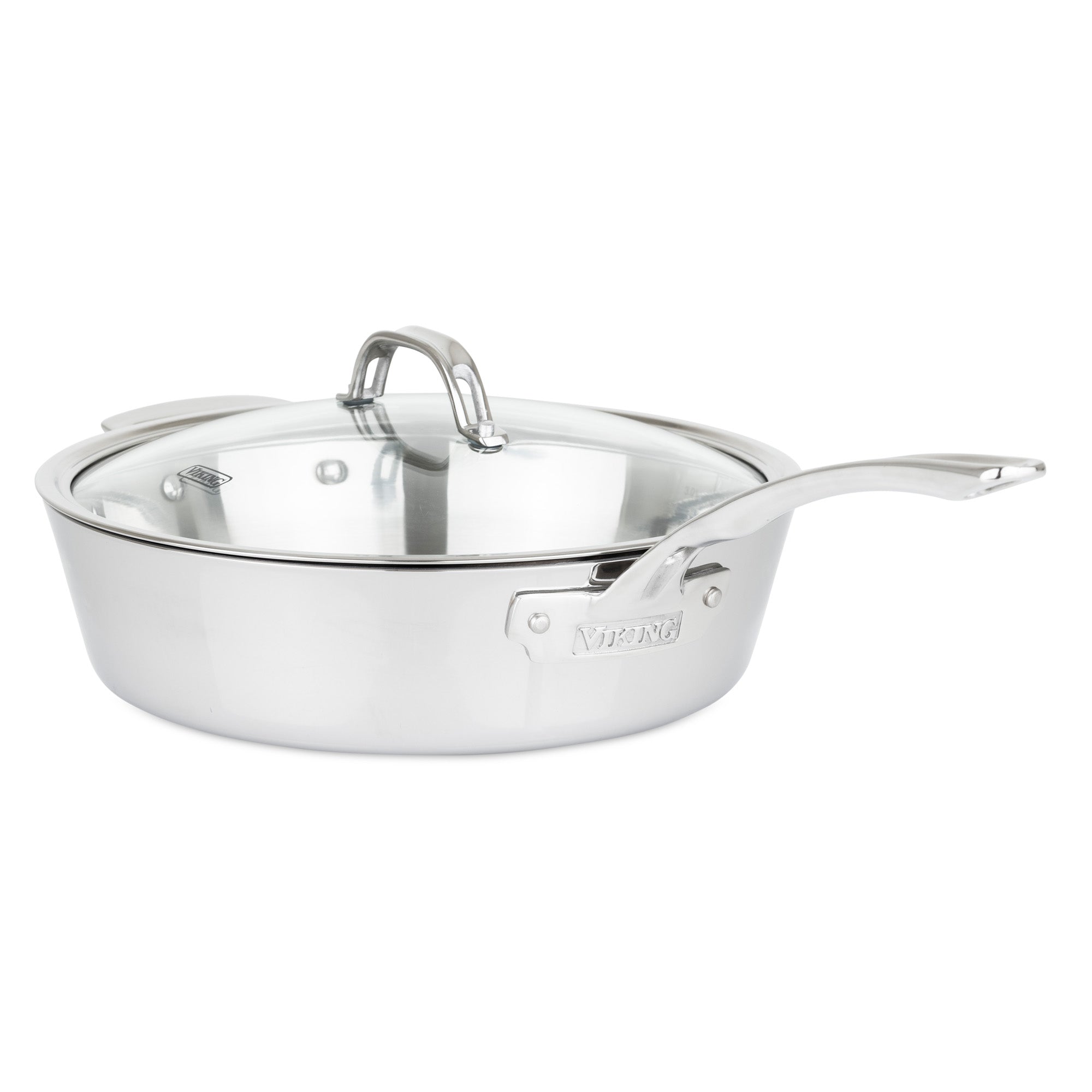 Viking Contemporary 3-Ply 4.8-Quart Sauté Pan with Glass Lid