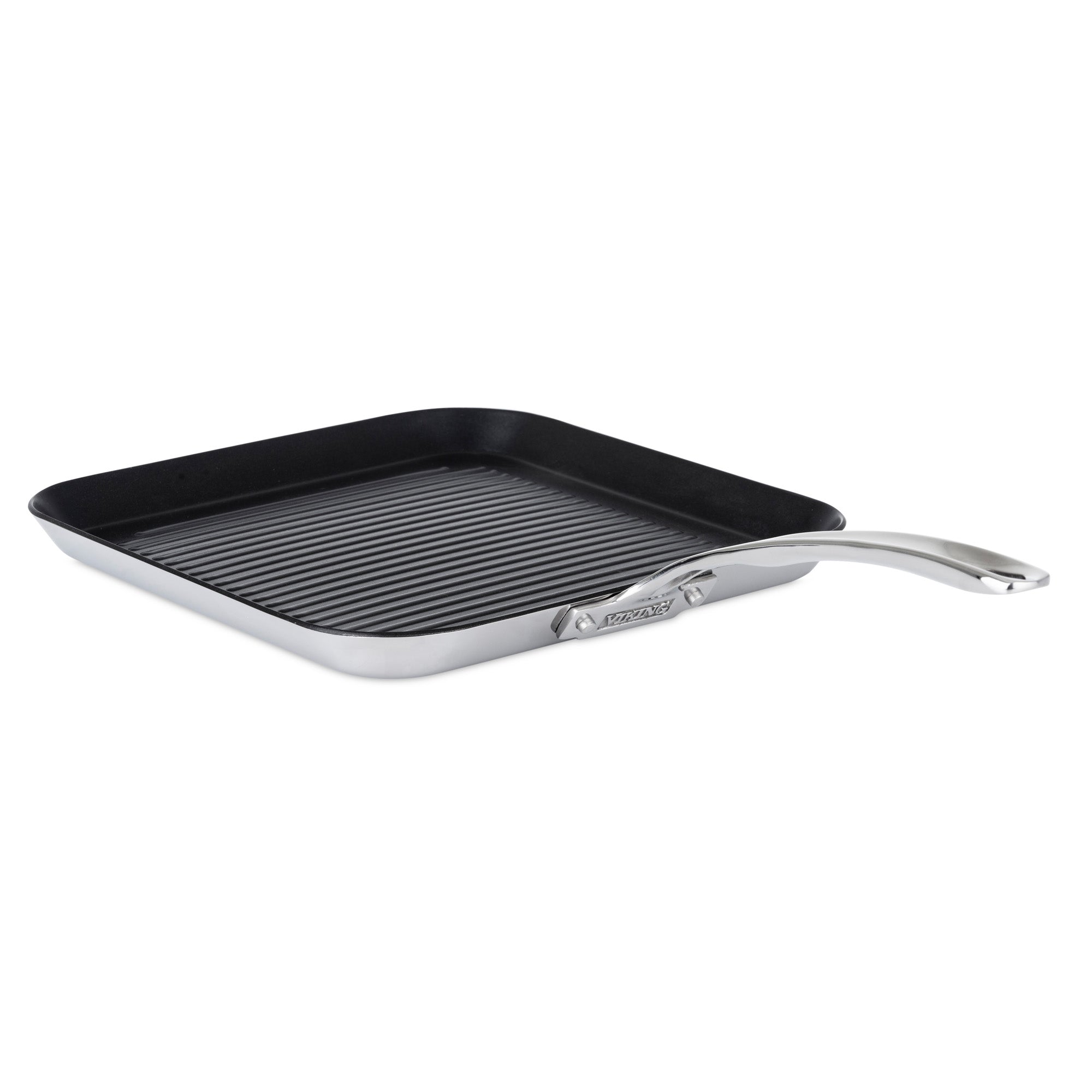 Viking Contemporary 3-Ply Stainless Steel 11-Inch Nonstick Grill Pan