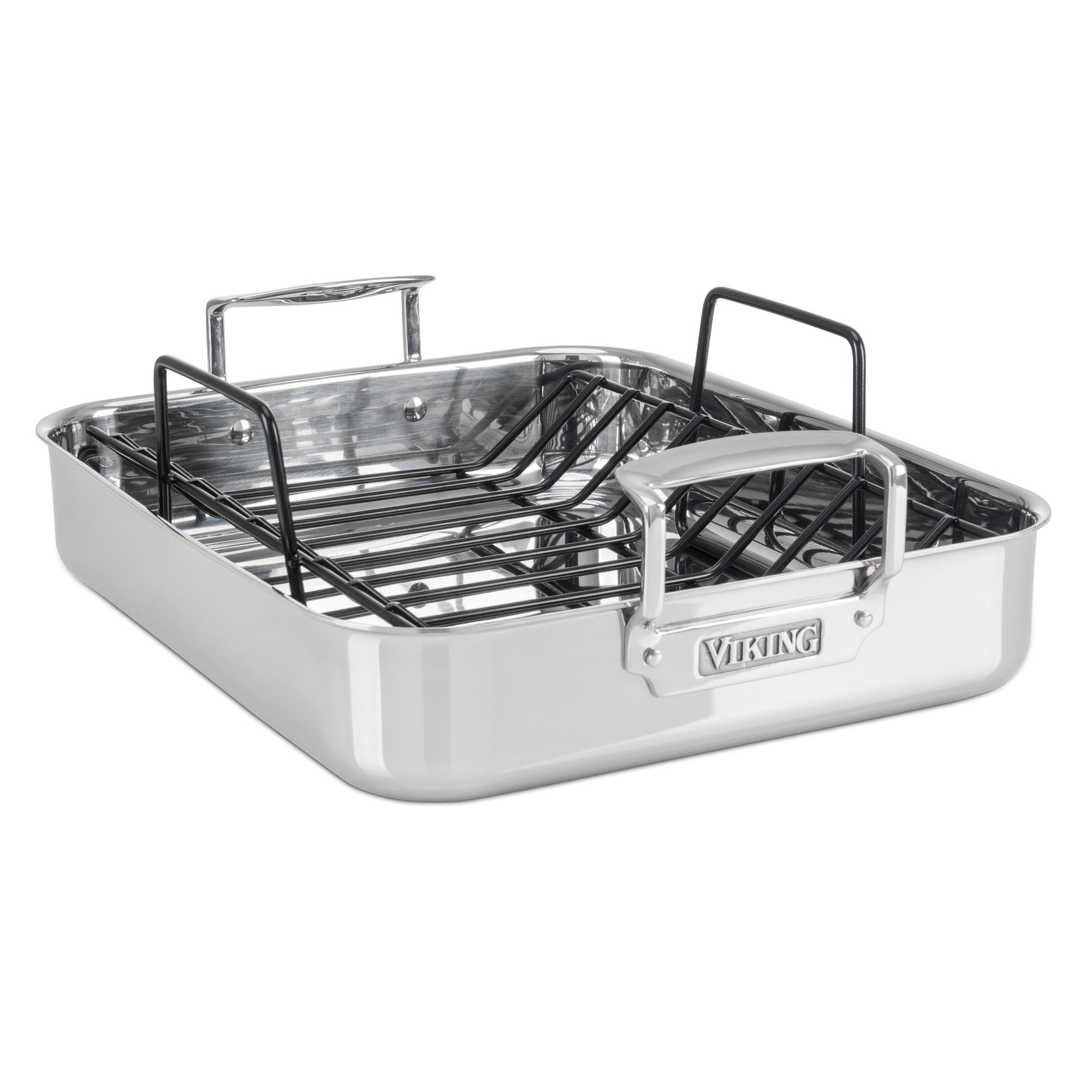 Viking 3-Ply 8.5-Quart 3-in-1 Oval Roaster with Rack – Viking Culinary  Products