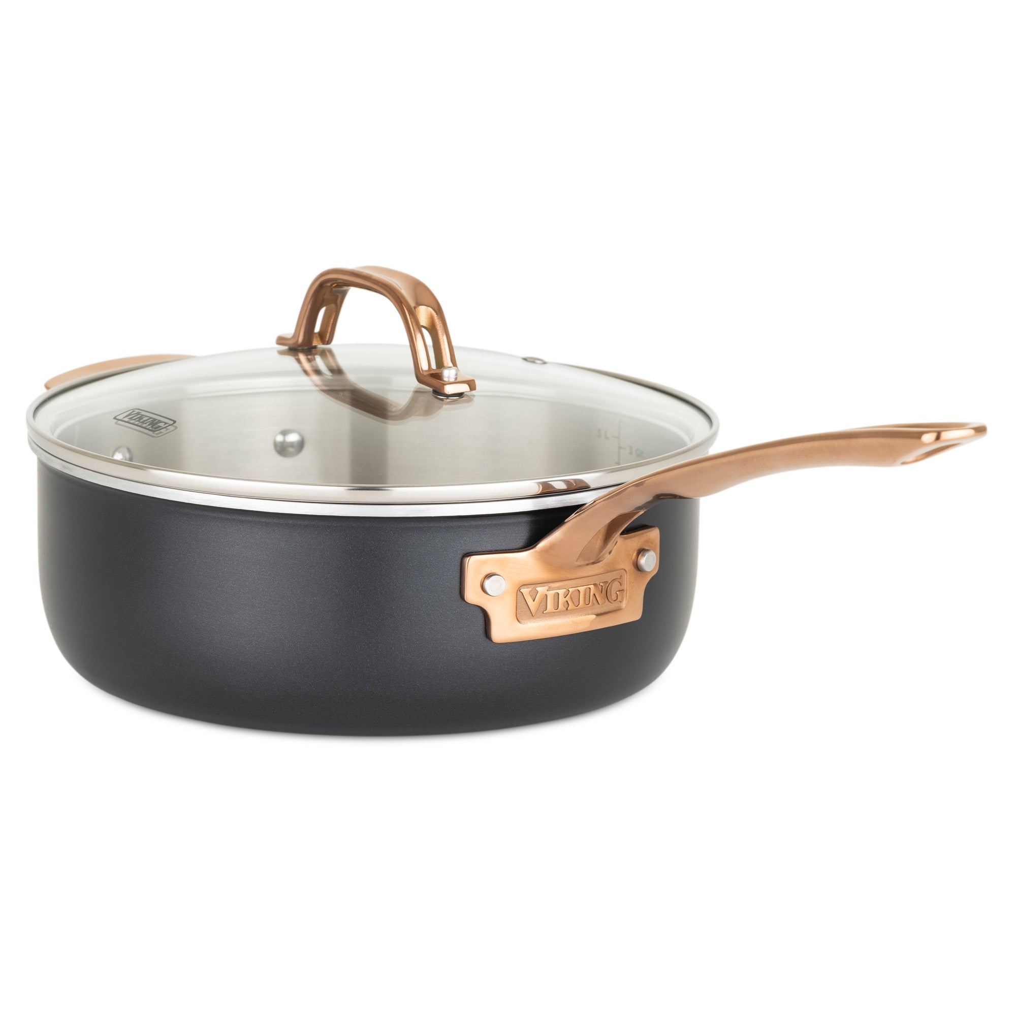 Viking 3-Ply Black and Copper Fry Pan - 12 in.