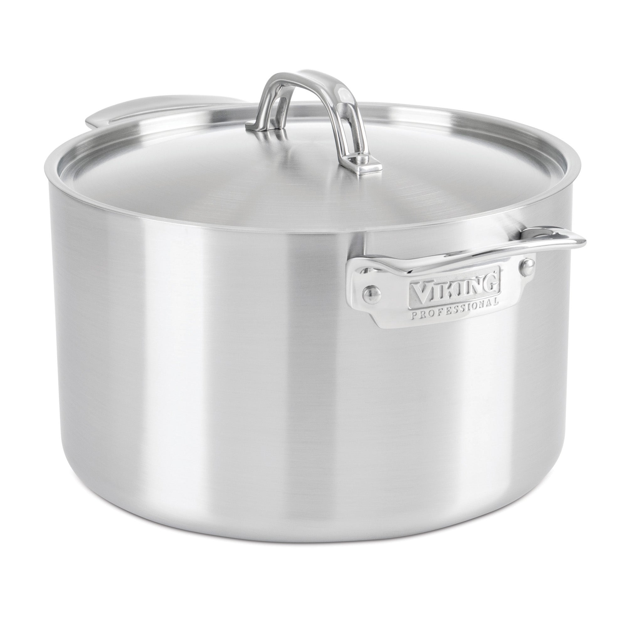 8 Qt Stainless Steel Stock Pot w/Cover
