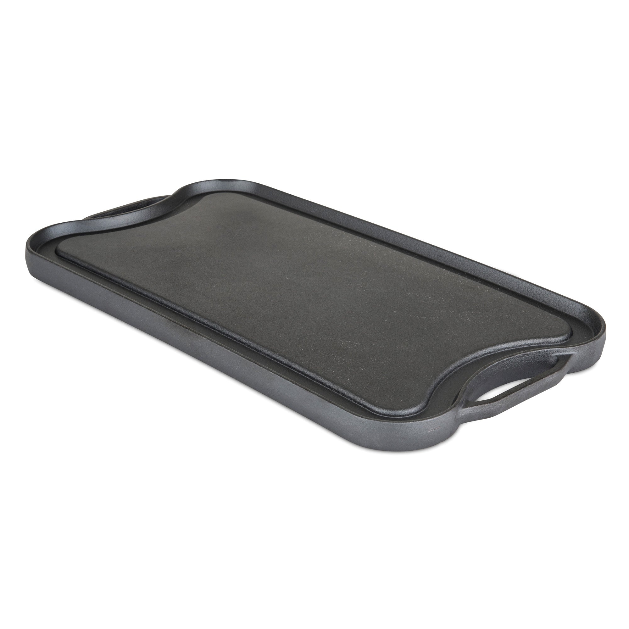 Grill Pan, Non-Stick Griddle Plate Cast Iron Grill Griddle Pan Ridged and  Flat Double-Sided Reversible Bakeware for Oven Gas Cooker Induction Cooker